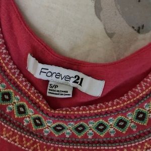 Forever 21 Tops - forever 21 coral embroidered tank Forever 21 Tops - forever 21 coral embroidered tank